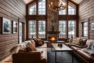 Image de Exclusive chalet with generous living spaces and sauna at Idre Mountain Lodge