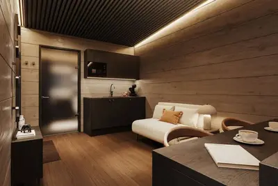 Image de Family-Friendly Aurora Chalet 28m2 with glass roof and kitchenette