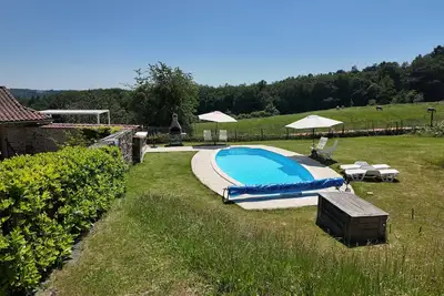 Image de Maison de vacances Domaine De Bellac - Le Triangle avec piscine privée, terrasse et Wi-Fi