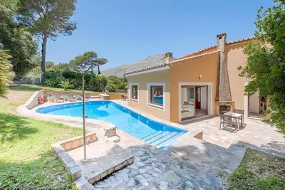 Image de Villa \"Alexandria\" avec vue sur les montagnes, piscine, climatisation, terrasse et jardin