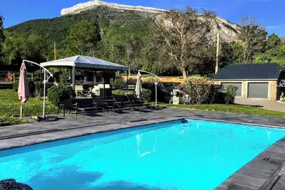 Image de Villa avec piscine, spa et sauna en montagne