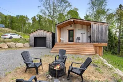 Image de Plage privée - kayak - foyer - Au Lac Sarrazin