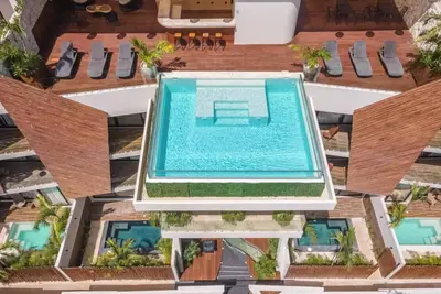 Image de Penthouse luxueux 2ch à Tulum avec toit privé & piscine. Super emplacement/vues.