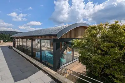 Image de Gîte en montagne avec piscine - vue panoramique