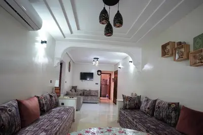 Image de Charmant appartement de 2 chambres à Martil, Maroc 2 ème Étage