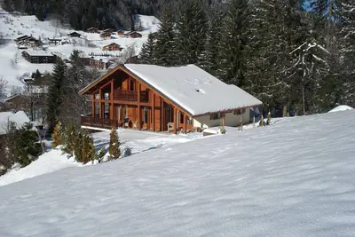 Image de Chalet ensoleillé aux Gets avec jacuzzi