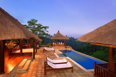 Image de Villa Santai Ubud - Villa privée et luxueuse de 4 chambres avec des vues spectaculaires