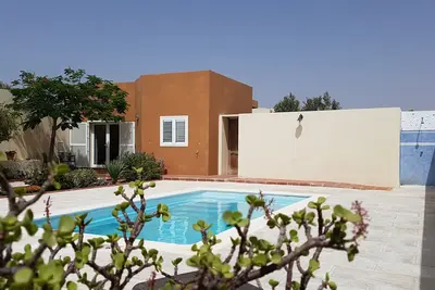 Image de House with pool between gardens and olive farm.