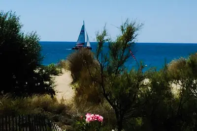 Image de Bel F2  + cabine, 45 m2, terrasse 7 m2 avec vue mer, au Grand Travers