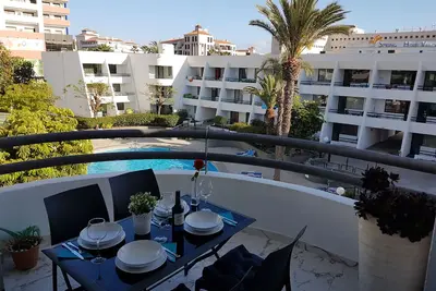 Image de Casa Palmera à 150 mètres de la plage, piscine chauffée, sans fil, balcon, Sat-Tv
