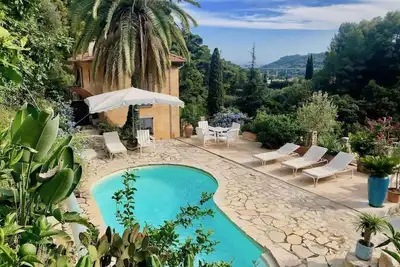 Image de Repos et pleine nature à Menton, mer, piscine privée