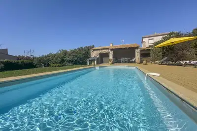 Image de Villa 6p Clim Grande Piscine Privée au sel Chauffe Wifi mer 8km