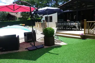Image de Maison  landaise 8 pers \/ piscine fermée du  15 oct au 31 mars:\/