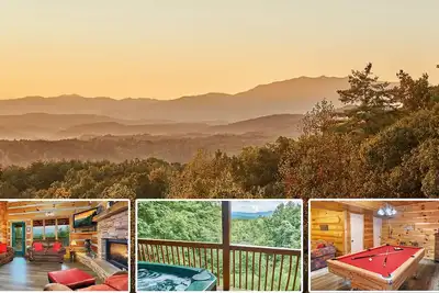 Image de Vues sur la montagne, 3 suites King \/ 3 bains, bain à remous, salle de jeux, près de toutes les attractions