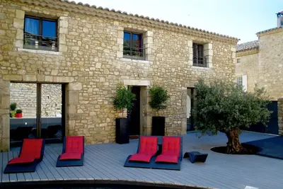 Image de La Grange stone farmhouse, private pool 100m from the superb Sautadet waterfall