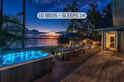 Image de Lakefront luxe avec Guest House séparé