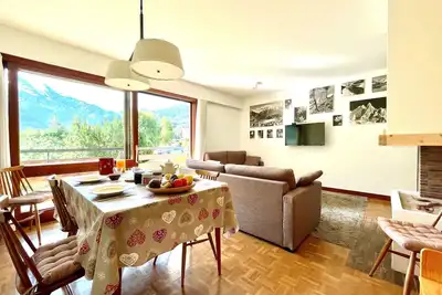 Image de Spacieux appartement jusqu’à 6 personnes face au massif du Mont Blanc