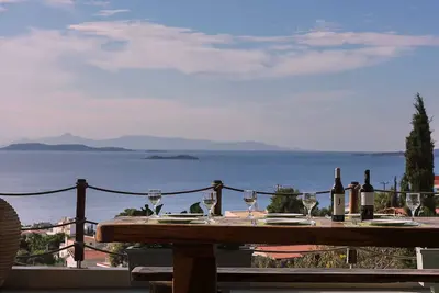 Image de Villa avec piscine privée et vue panoramique sur la mer