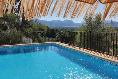 Image de Piscine privée sans vis-à-vis. Bbq, WiFi, climatisation, près plage