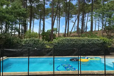 Image de Chalet familial avec piscine entre lac et océan à Maubuisson