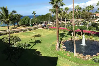 Image de Kamaole Sands Préhension Cour-Extra Large Lanai-Ocean & Jardin Vues