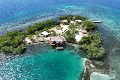 Location D'ÎLE PRIVÉE De Belize Avec Bungalow Sur L'Eau