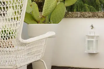 Image de Maison indépendante typique des Pouilles dans les grottes de Castellana avec terrasse dans la zone centrale