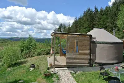 Image de Eco-Glamping Mountain Yurt Nord du Pays de Galles - 4 personnes - Animaux acceptés et enfants