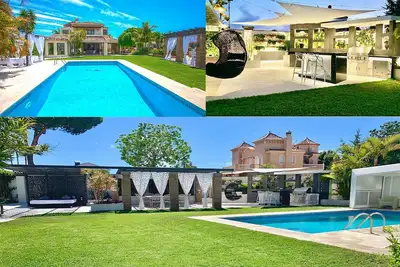 Image de A 300 m. de la plage avec piscine chauffée, aire de jeux, billard, etc.