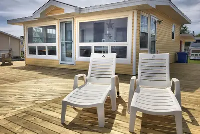 Cottage par la mer, avec plage privée.