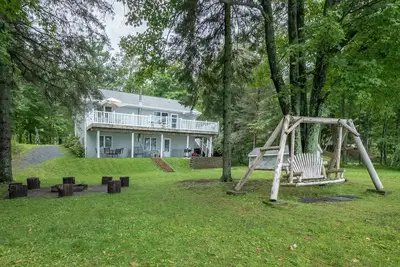 Image de Cabine au Bord du Lac, Cour Privée, Ponton, Table de Billard, Arcade, Sauna, Cheminée