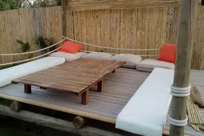 Image de Maison de plage avec grand jardin à côté de la plage de Valdevaqueros à Tarifa.
