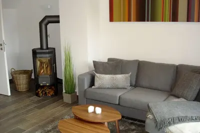 Image de Nouvelle maison de vacances avec une vue imprenable à Gothensee, directement par les bois,