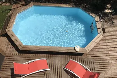 Image de Villa avec piscine privée à 2min à pied de la plages, cuisine ultra équipée