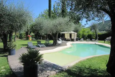 Luxury property with lots of character, large flat garden, large pool