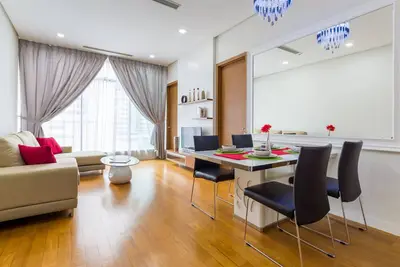 Image de 3 minutes à pied de Pavilion & Klcc, 2br pour 4-5 pax, Cozy & Clean Appartement