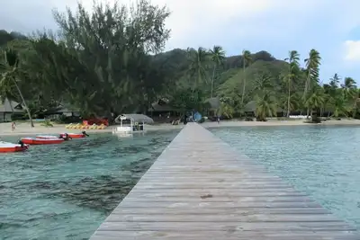 Image de Beau bungalow équipé - 3 ch clim - kayak - Superbe plage à 40m servitude privée