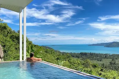 Image de Villa privée avec jardin et vue sur les montagnes, à quelques minutes de la plage