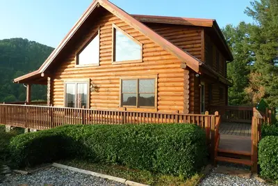 Image de Chalet en bois rond Asheville Mountain
