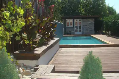 Image de Petit chalet de luxe - 6 couchages avec piscine privée Amou, 10 km Orthez