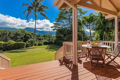 Image de Chutes d'eau, palmiers et Hanalei Bay, Ă quelques pas des plages et des stations