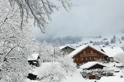 Image de Chalet bois tout confort, indépendant, au calme, avec jolie vue sur Mont-Blanc