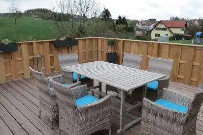 Image de Sun terrasse avec une vue magnifique, détente au bord de Eggegebirge
