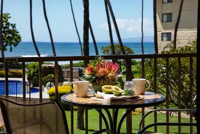 Image de Maui 5 étoiles critiques sur la plage A / C dans le salon * Kanai A Nalu 212
