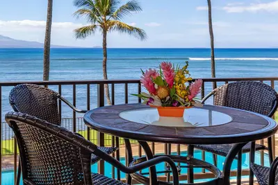 Image de Maui Split System A / C! 5 étoiles critiques! Premier Front D'Ocean * Lauloa 204 *
