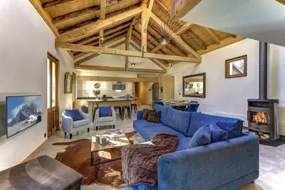 Image de Fabuleux appartement loft de 160m2 au centre de Chamonix (8 personnes)