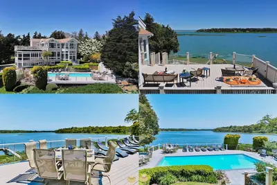 Image de Executive Waterfront Luxury Home 6000 pieds carrés; Piscine chaufee; 16 couchages