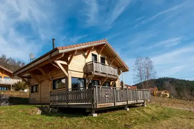 Chalet Gérardmer-Xonrupt-Longemer plein sud 10 personnes Wifi Spa Jacuzzi Sauna