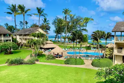Image de Cette photo est votre superbe vue depuis Lanai! Recours! Bassin! Dernier étage! Ca