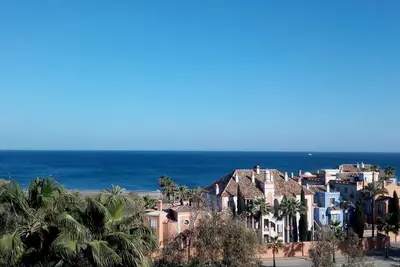Golf de classe mondiale, vue sur la mer, Costa del Sol, Malaga, Espagne